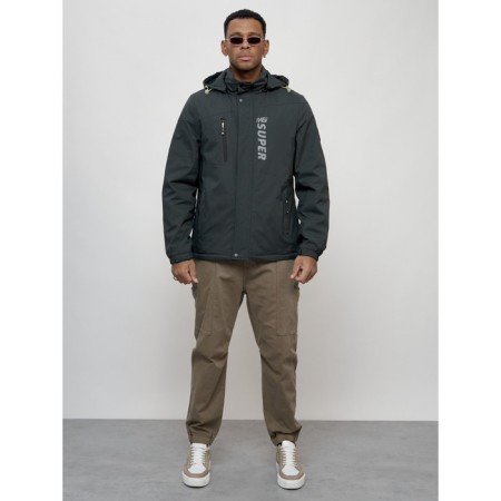 Sports male jacket, size 50, dark gray color-3