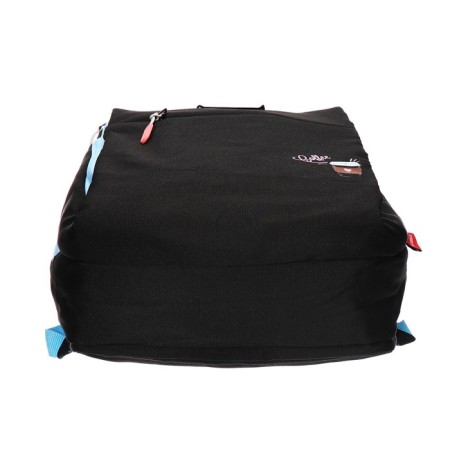 Youth backpack 39 x 26 x 10 cm, ergonomic back, Across G6, black/pink G-6-6-8