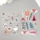 Stickers for creativity "Harmony with nature" set 2 sheets 22x12.5 cm
