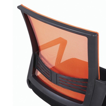 Brabix armchair "Balance MG-320", with armrests, combined black/orange-1