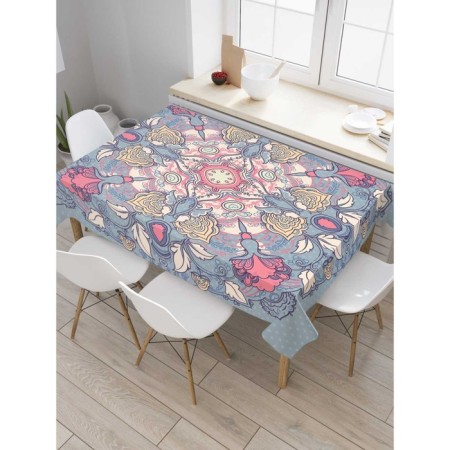The tablecloth "Flower Country", rectangular, Saten, size 120x145 cm