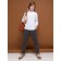 Pants for boys, height 158 ​​cm, dark gray color
