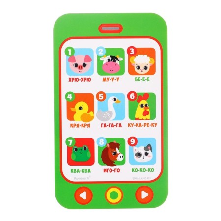 Toy - EVA phone for the bath "Animals", Baby Me
