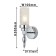 Anima wall lamp 100 mm, 100 mm, 135 mm, E14 40W