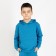 Hoody for the boy One Love Light, height 146 cm, color sea wave