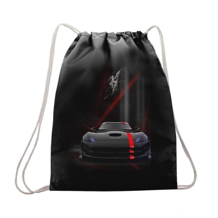 A bag for shoes 430 x 340 mm, Stavia (600D density with a water-repellent pu-propeller) "Black machine", black-1