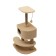 Complex for cats with a claw, corner, 3x-level, 58 x 48 x 117 cm, beige