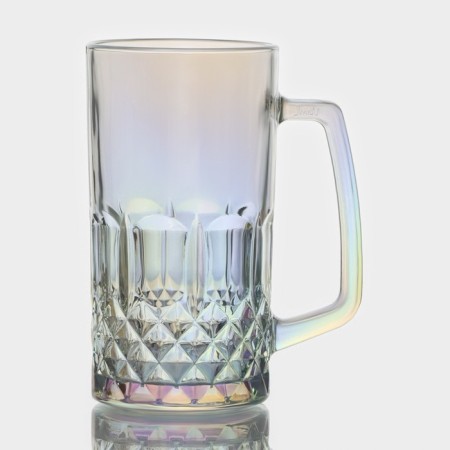 Glass glass for beer "Crystal", 500 ml, pearly color