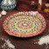 Frog oval rishtan ceramics 42cm red mix
