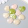 Decor for creativity plastic "Stone hearts" set 10 pcs mix 2x1.7x0.6 cm