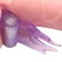 Erective vibro-ring, d = 3.5 cm, gel silicone, purple