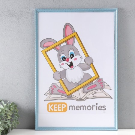 Photo frame Plastic "Blue Style" 40x60 cm, blue
