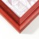 Photo frame pine С20 red 25x25 cm (plastic screen)