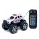Police jeep, at remote control, works from batteries, mix
