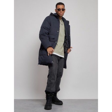Lengered male winter, size 56, dark blue color-12