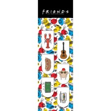 Magnetic bookmarks. Friends 6 Bakes of semicircular