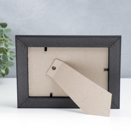 Photo frame plastic 10x15 cm black glossy 742 (plastic screen)-3