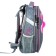 School backpack 38 x 30 x 16 cm, ergonomic back, stavia "black cat", gray