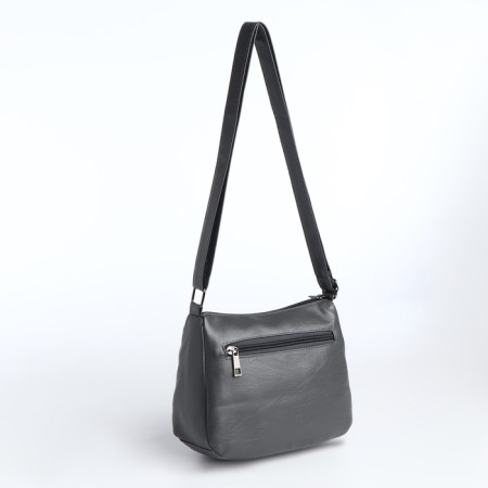 Women's bag with lightning, gray color-2