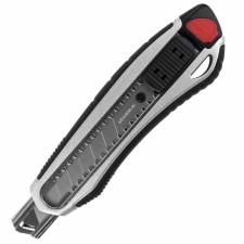 Universal knife Brauberg Heavy Duty, Metal Corps, Autofixer, 18 mm