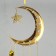 Wind Music Metal "Crescent and Angels" 3 bells 2.5x20x67 cm
