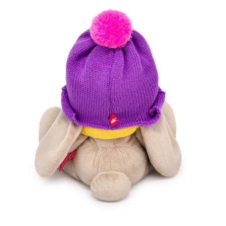 Soft toy "Bunny mi in a hat and striped scarf", 18 cm-2