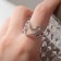 Ring "Heart" in knots, color silver, dimensionless