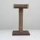 Cogute "Column" with a stove, looped carpet and jute, 40 x 40 x 70 cm