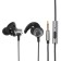 Headphones BLAST BAH-295, microphone, vacuum, 101 dB, 32 Ohm, 3.5 mm, 1.2 m, chrome