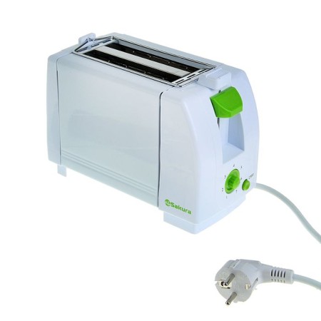 Toster Sakura SA-7600G, 750 W, white-green