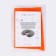 Pillow for the neck is road, inflatable, 38 × 24 cm, orange color