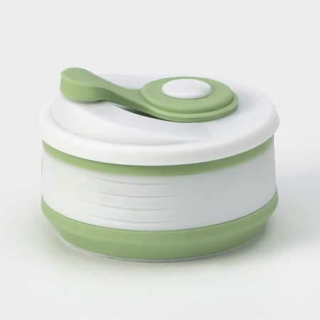 A folding cup with a lid of the share “with you”, 350 ml, 8.5 × 14 cm, pistachio color-5