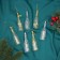 Decoration Christmas tree "bottle" (set 6 pcs) 11x3 cm, transparent gold
