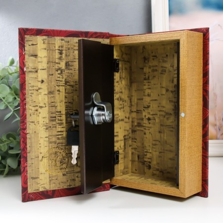 Safe Brush Tree leatherette "Big-Ben" 21x13x5 cm-3