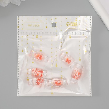 Acrylic Social Suspension "Candy. Strawberry ice" 3.2x1.5x1 cm-3