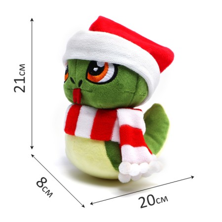 Soft toy "Snake", in a hat and scarf-1
