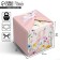 Gift folding box, packaging, “from March 8, delicate flowers”, 12 x 12 x 12 cm
