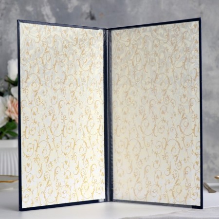 The folder for the marriage of "monogram" Bumvinyl, A4-1
