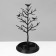 Stand for jewelry "Birds on a tree", 16 × 16 × 31.7 cm, black color