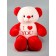 Soft toy "Bear. I love you ", 75 cm, red color