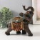 Polystone souvenir "Dark Elephant in Red Popone" MIX 16.5x8x17.5 cm