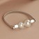 Picking for curtains "Pearl circles", 2 × 31.5 cm, silver color