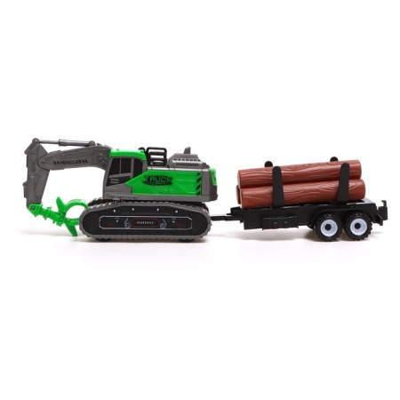 Excavator inertial "construction", with a trailer, mix-1