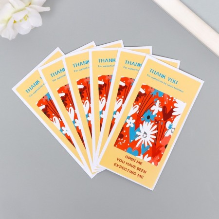 Sticker Paper Gratitude "Summer Paints" set 50 pcs 10x5 cm-2