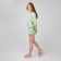 Women's costume (sweatshirt and shorts), peppermint color, rn 50