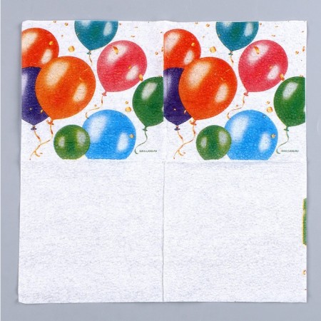 Napkins single -layer “balloons”, 24 × 24 cm, in a set of 20 pcs.-2