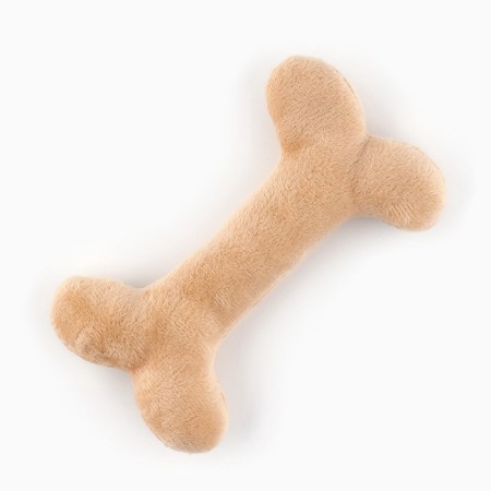 A toy for dogs with a bone of bone, beige-2