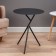 Coffee table "Moon" YS-8522, hardened glass 45x57 cm