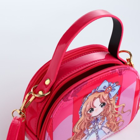 Bag's bag with lightning, raspberry color-2