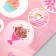 Decor for creativity cardboard "Chips and buttons. Pink" 24 pcs 13x16.5 cm
